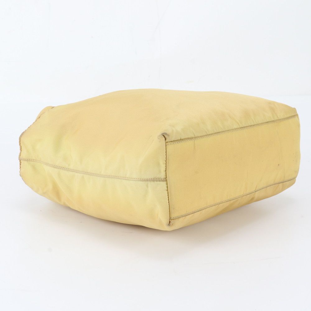 Prada Tessuto Nylon Triangle Logo Handbag Tote — view 5