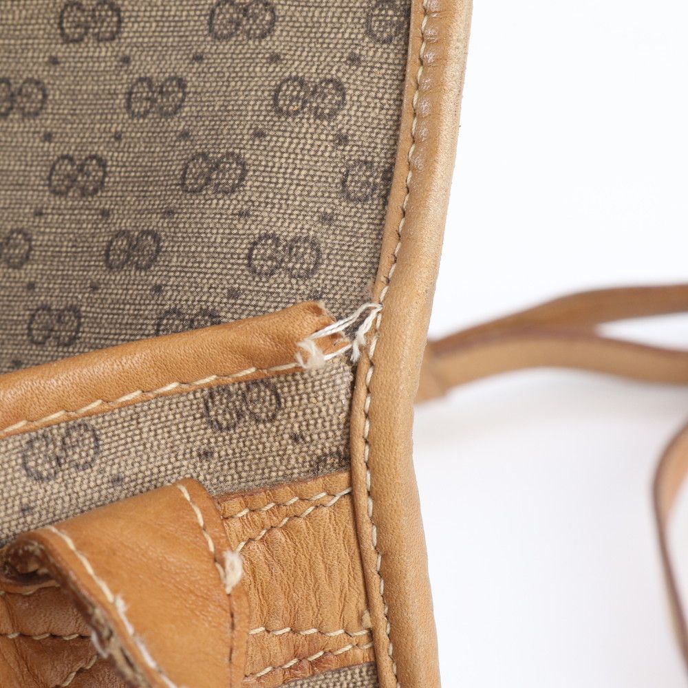 Gucci Micro GG Leather Shoulder Bag Crossbody Hand Tote — view 9