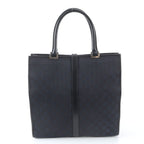 Gucci Jackie GG Canvas 002 Leather Tote Shoulder Black — view 3