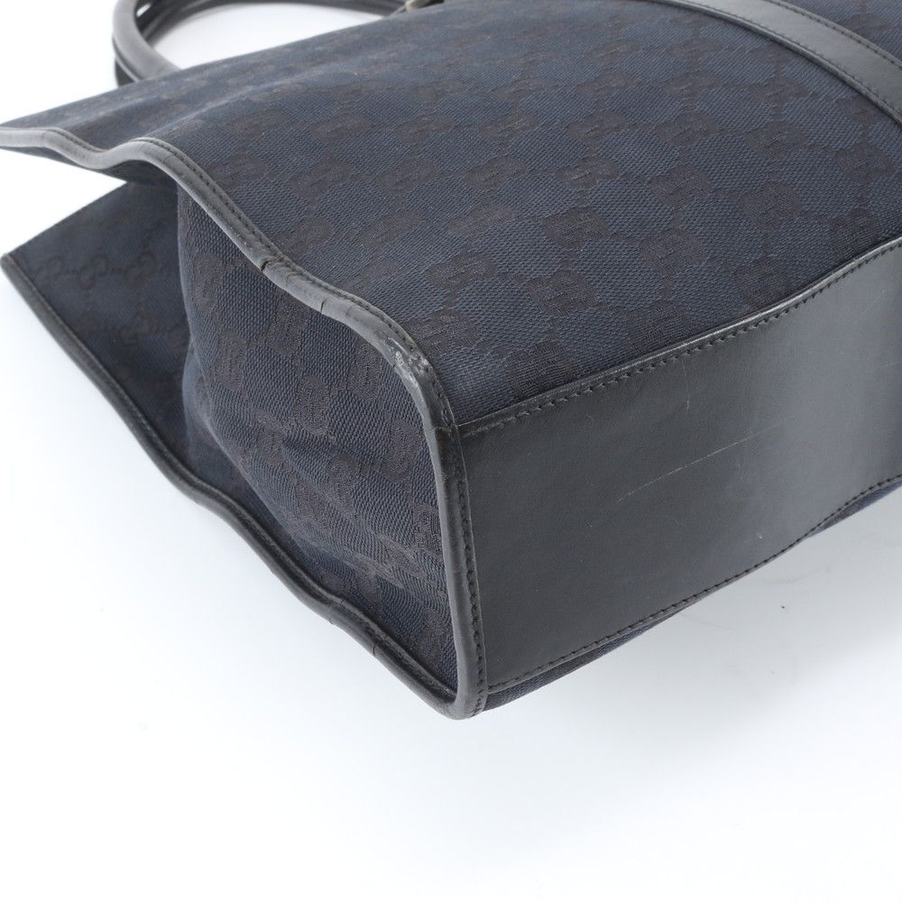 Gucci Jackie GG Canvas 002 Leather Tote Shoulder Black — view 5