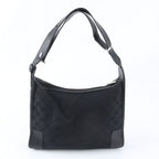Gucci GG Canvas Leather Shoulder Bag Tote Hand Black — view 3