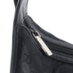 Gucci GG Canvas Leather Shoulder Bag Tote Hand Black — view 8