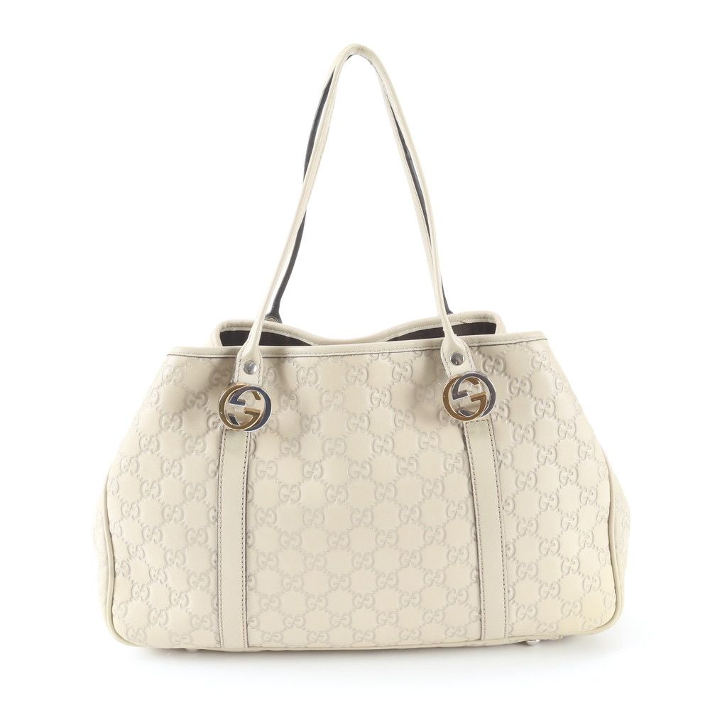 Gucci Guccissima GG Twins Leather Tote Shoulder Hand — view 3
