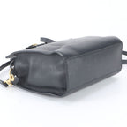 Gucci GG Ribbon Leather 2-Way Handbag Crossbody Tote Shoulder Black — view 5
