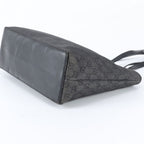 Gucci GG Canvas Leather Tote Shoulder Hand Black — view 4