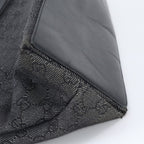 Gucci GG Canvas Leather Tote Shoulder Hand Black — view 8