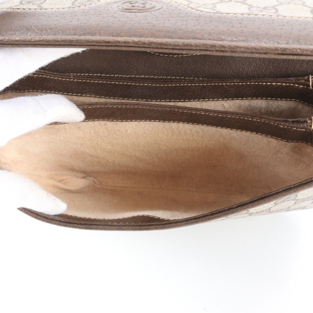 Gucci GG Supreme Leather 2-Way Shoulder Bag Crossbody Hand Tote — view 9