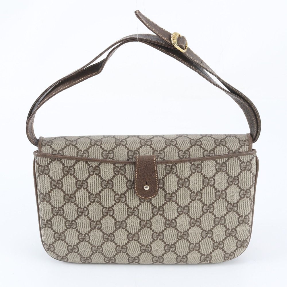 Gucci GG Supreme Leather 2-Way Shoulder Bag Crossbody Hand Tote — view 4