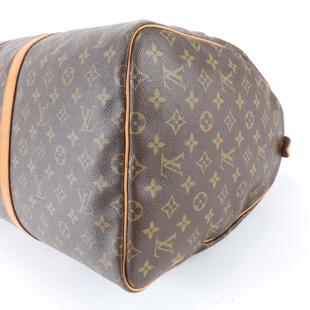 Louis Vuitton Monogram Keepall 55 Leather Boston Bag Tote — view 4