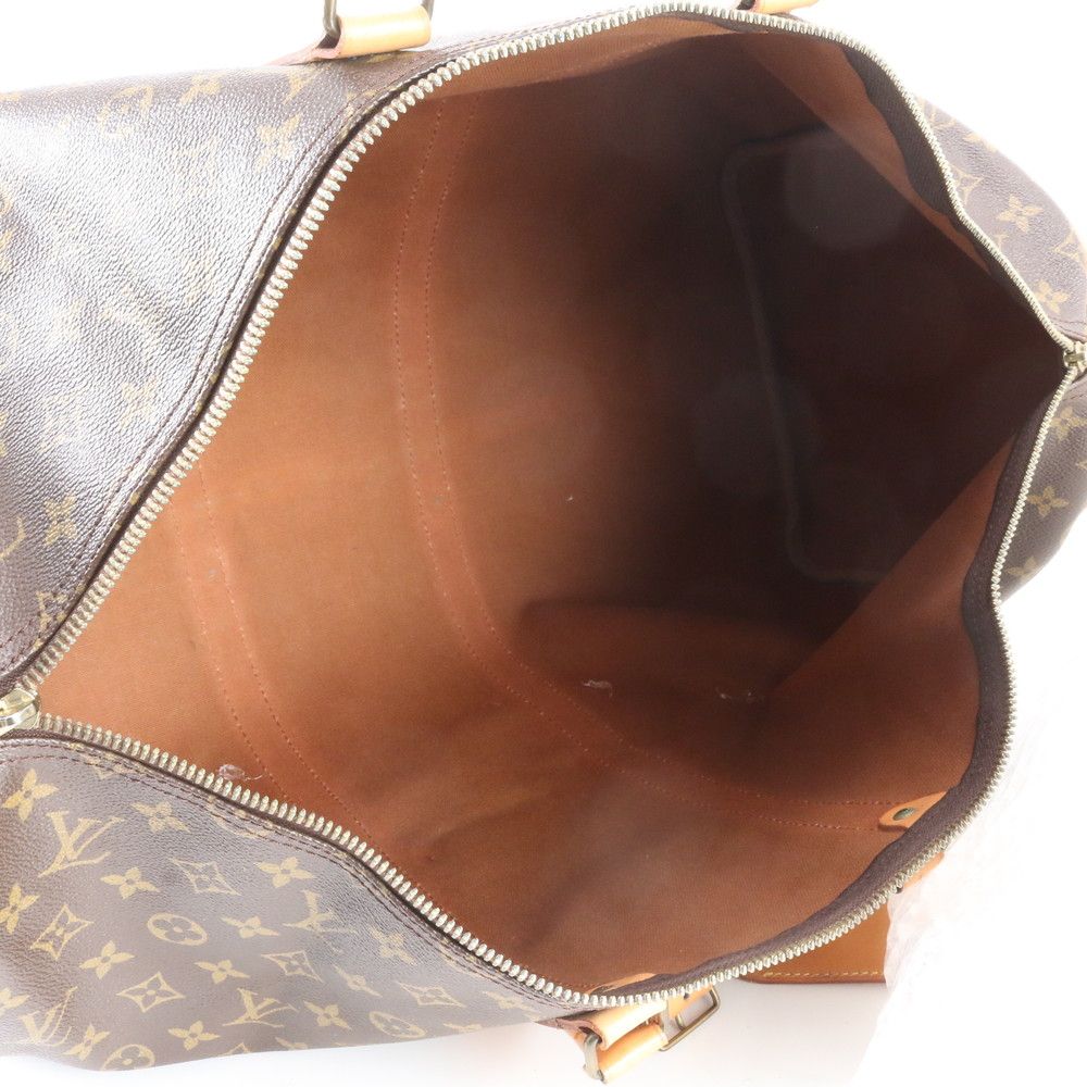 Louis Vuitton Monogram Keepall 55 Leather Boston Bag Tote — view 7