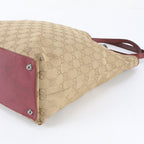 Gucci GG Canvas Leather Tote Shoulder Hand — view 4