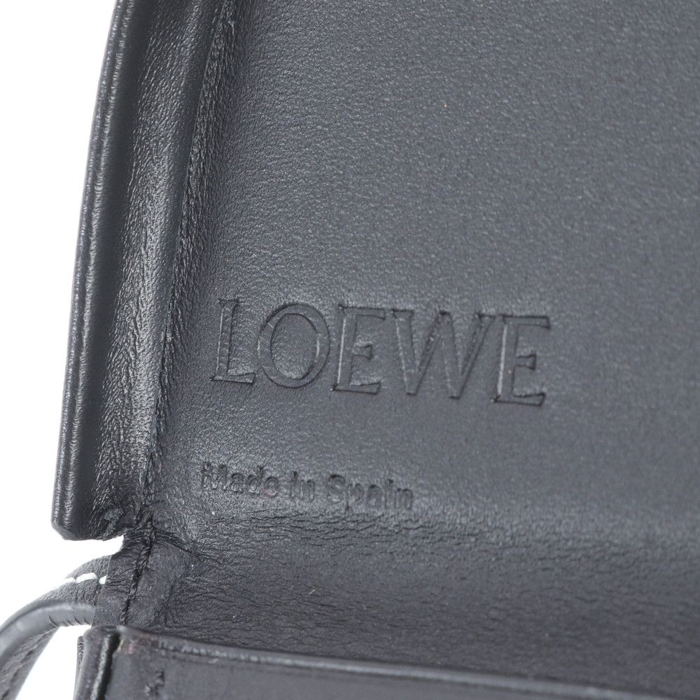 Loewe Heel Pouch Mini Shoulder Leather Crossbody Anagram Black — view 6