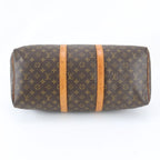 Louis Vuitton Monogram Keepall 50 Leather Boston Bag Carry — view 5