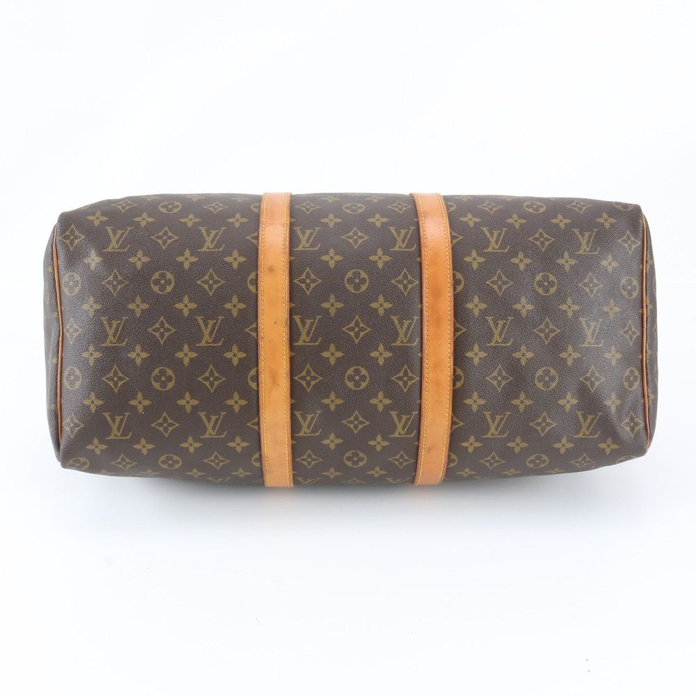 Louis Vuitton Monogram Keepall 50 Leather Boston Bag Carry — view 5