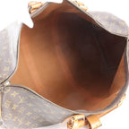Louis Vuitton Monogram Keepall 50 Leather Boston Bag Carry — view 7