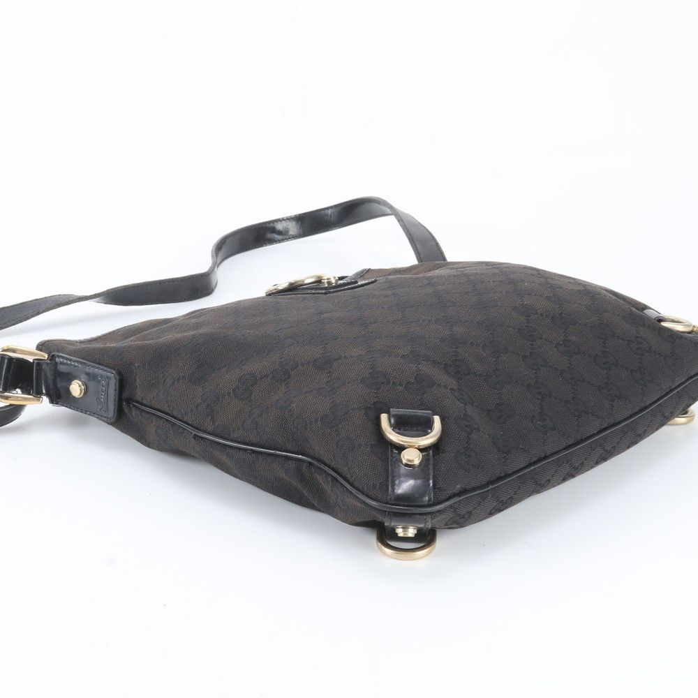 Gucci GG Canvas Leather Shoulder Bag Crossbody Hand Abbey — view 5