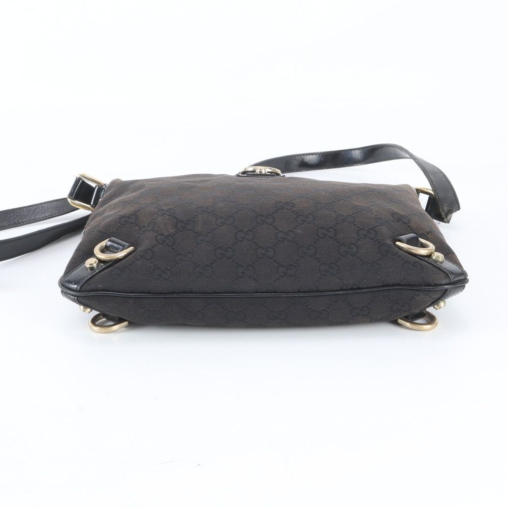 Gucci GG Canvas Leather Shoulder Bag Crossbody Hand Abbey — view 6