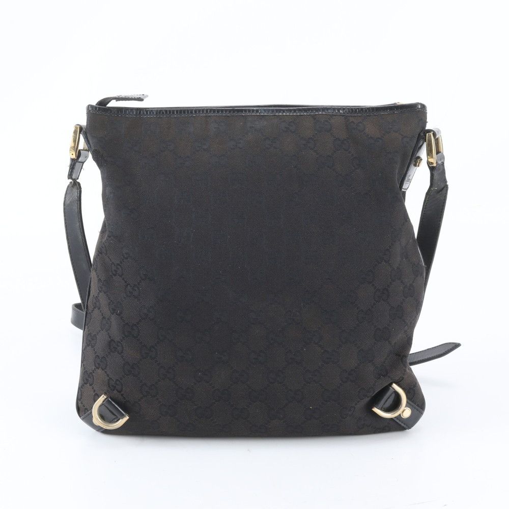 Gucci GG Canvas Leather Shoulder Bag Crossbody Hand Abbey — view 3