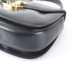 Gucci Vintage Ladylock Leather Handbag Tote Black — view 4