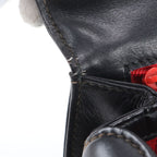 Gucci Vintage Ladylock Leather Handbag Tote Black — view 9