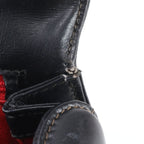 Gucci Vintage Ladylock Leather Handbag Tote Black — view 8