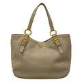 Prada Tote Light Gray Leather