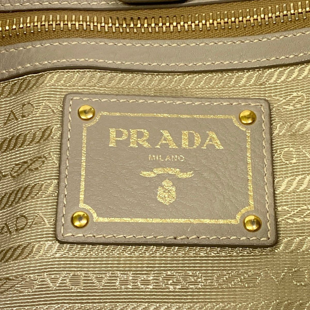Prada Tote Light Gray Leather — view 9