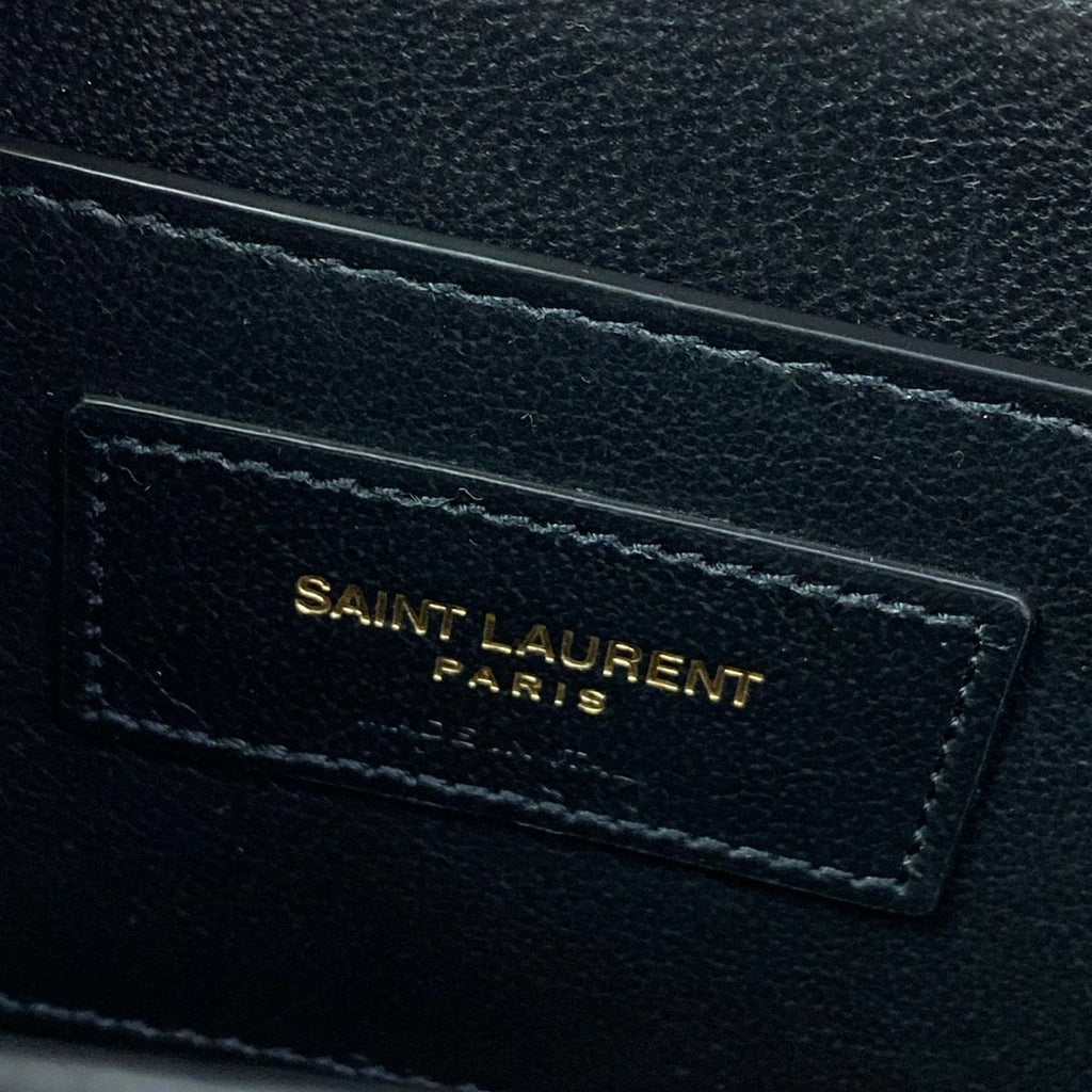 Saint Laurent Paris Shoulder Bag Solferino Small Ivory Brown Leather — view 9