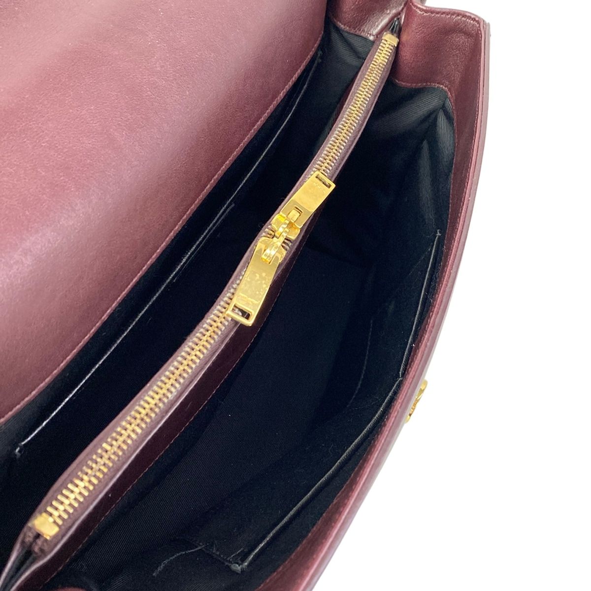 Saint Laurent Paris Handbag Bordeaux Leather — view 7