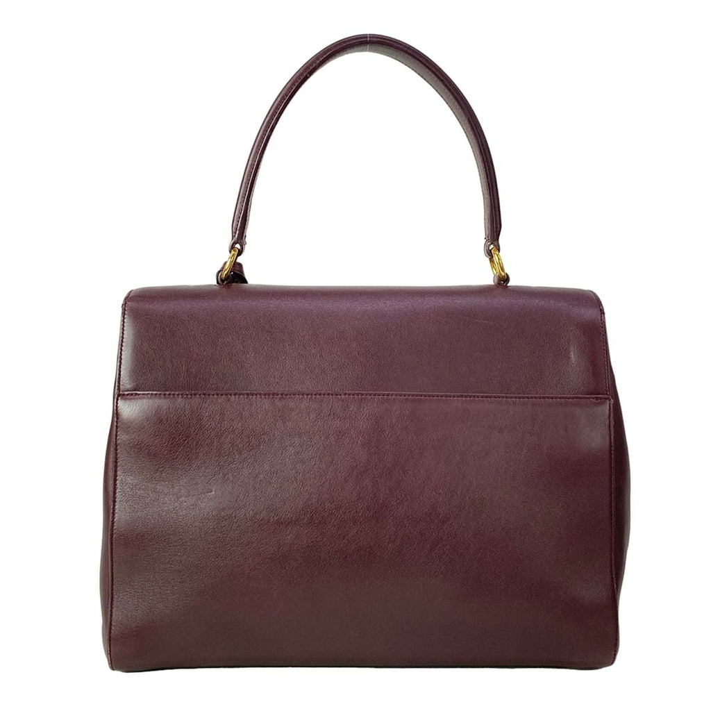 Saint Laurent Paris Handbag Bordeaux Leather — view 3