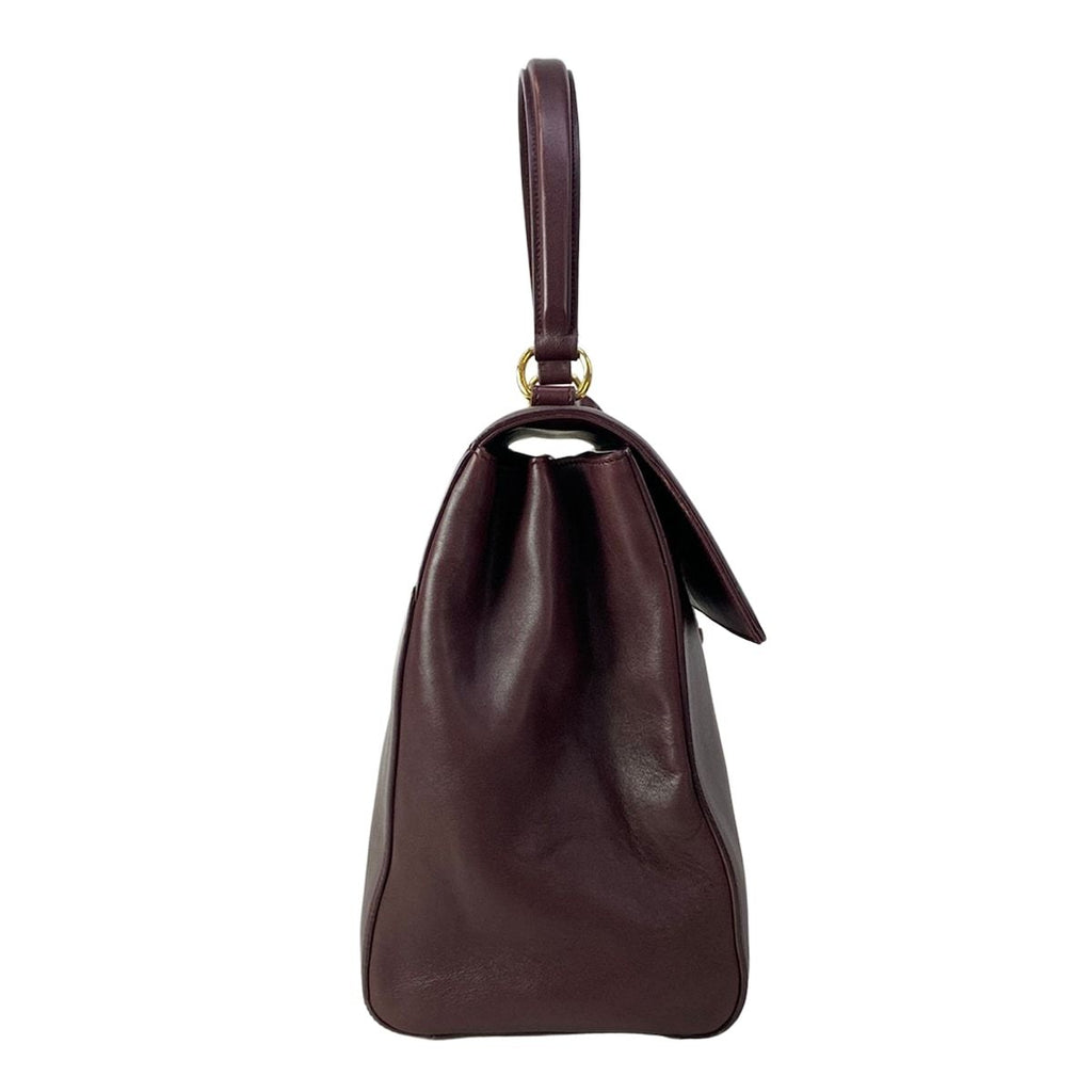 Saint Laurent Paris Handbag Bordeaux Leather — view 2