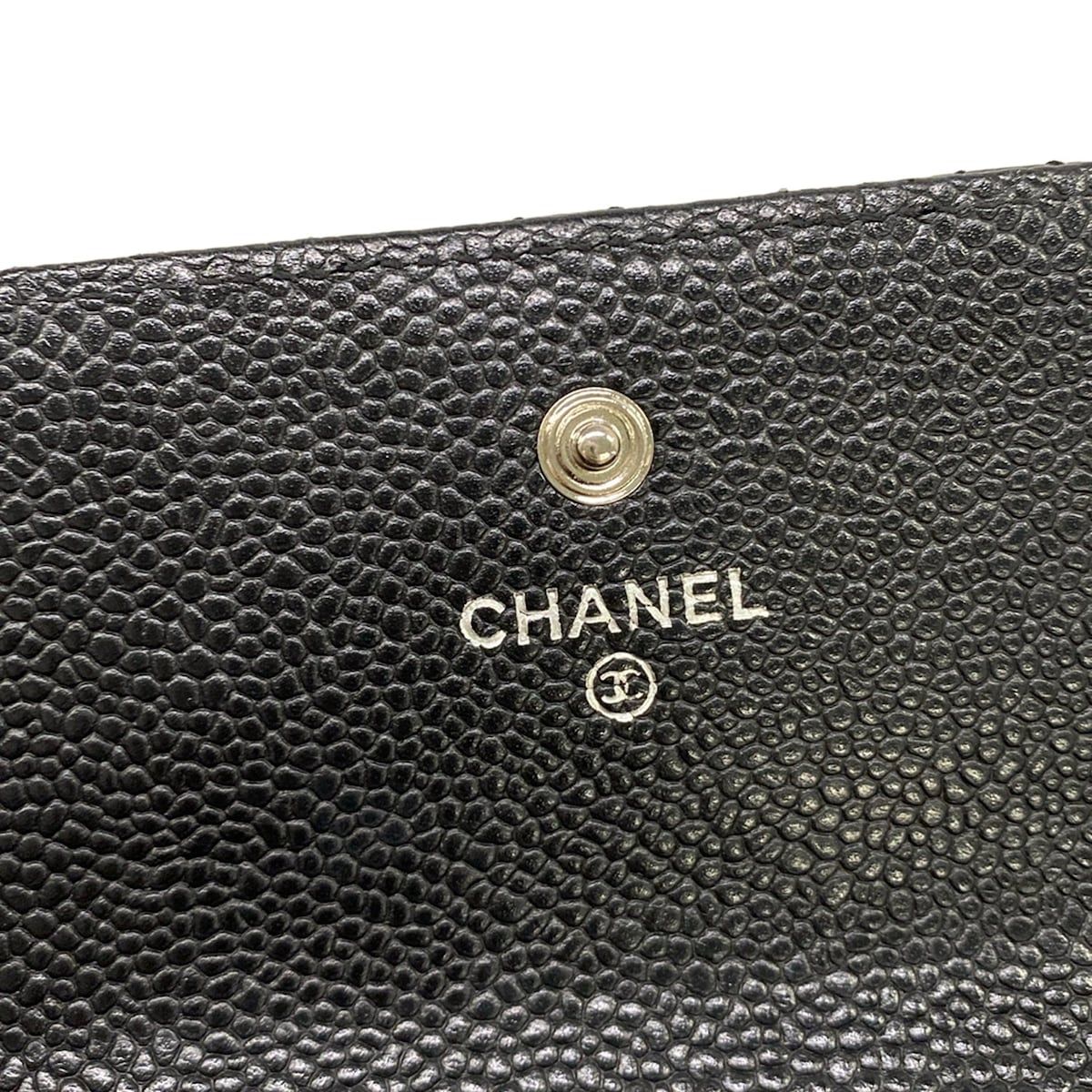 Chanel Wallet Quilted Black Silver — view 6