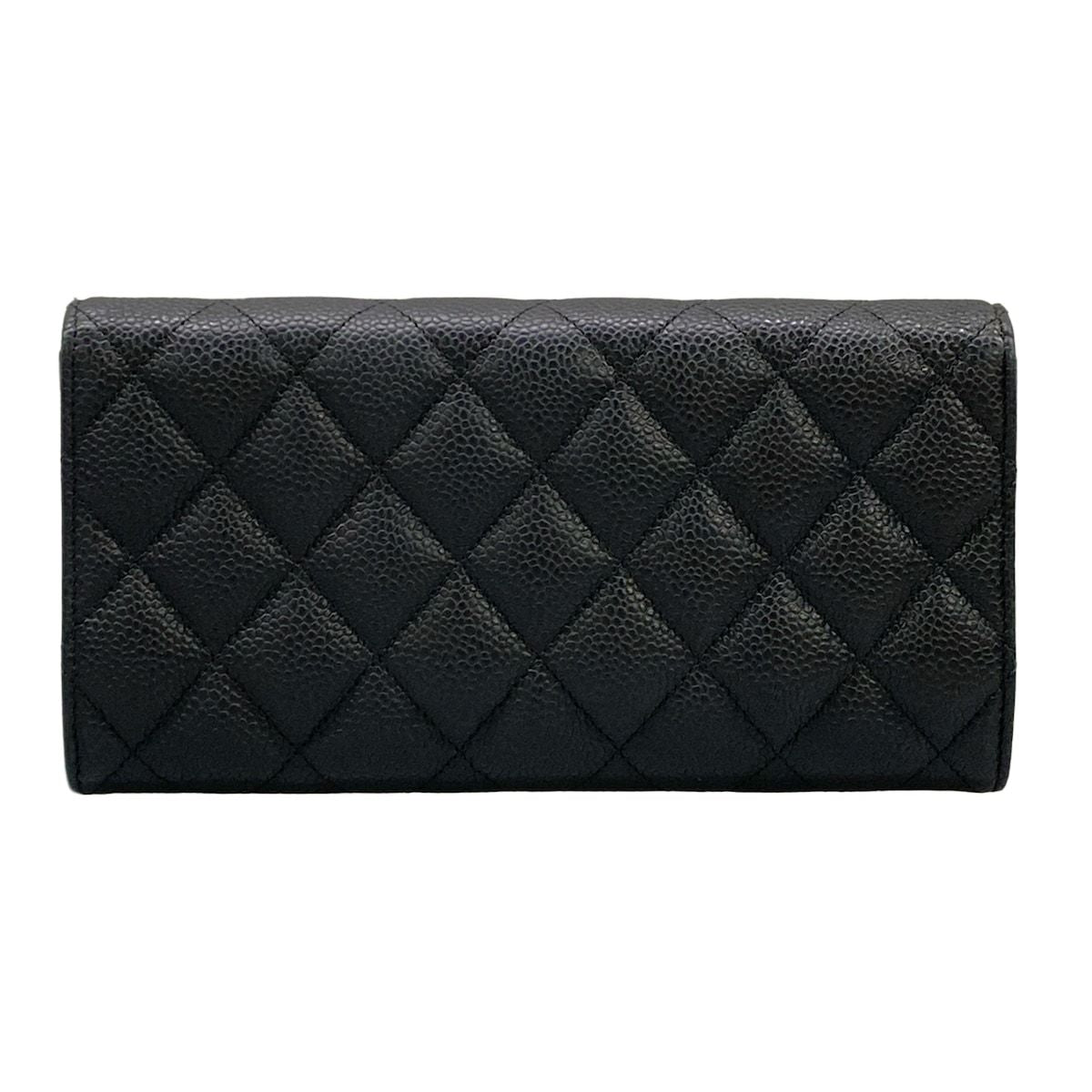 Chanel Wallet Quilted Black Silver — view 2