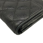 Chanel Wallet Quilted Black Silver — view 8