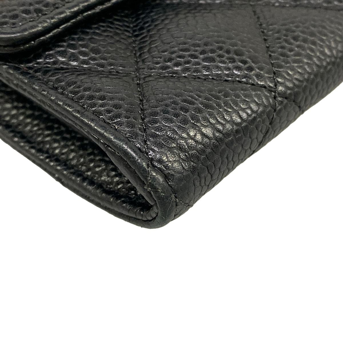 Chanel Wallet Quilted Black Silver — view 7