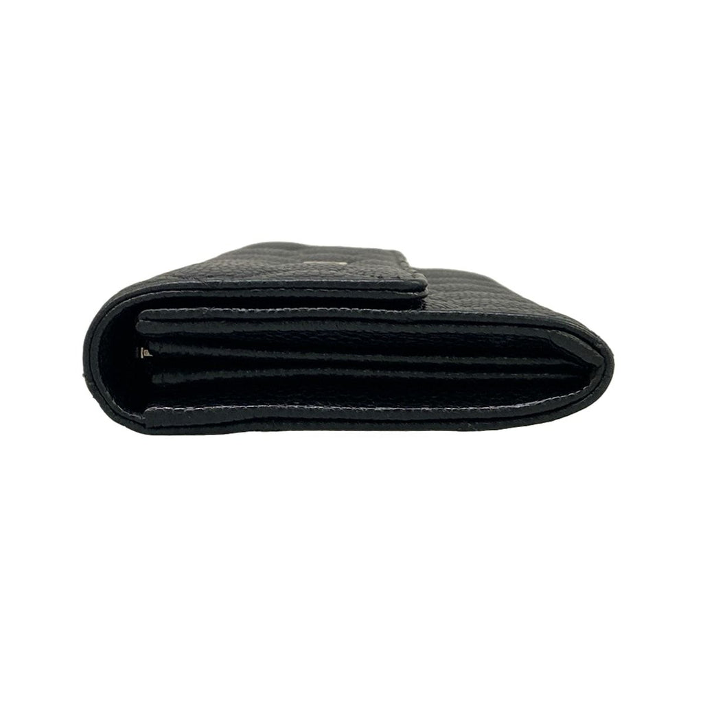 Chanel Wallet Quilted Black Silver — view 9