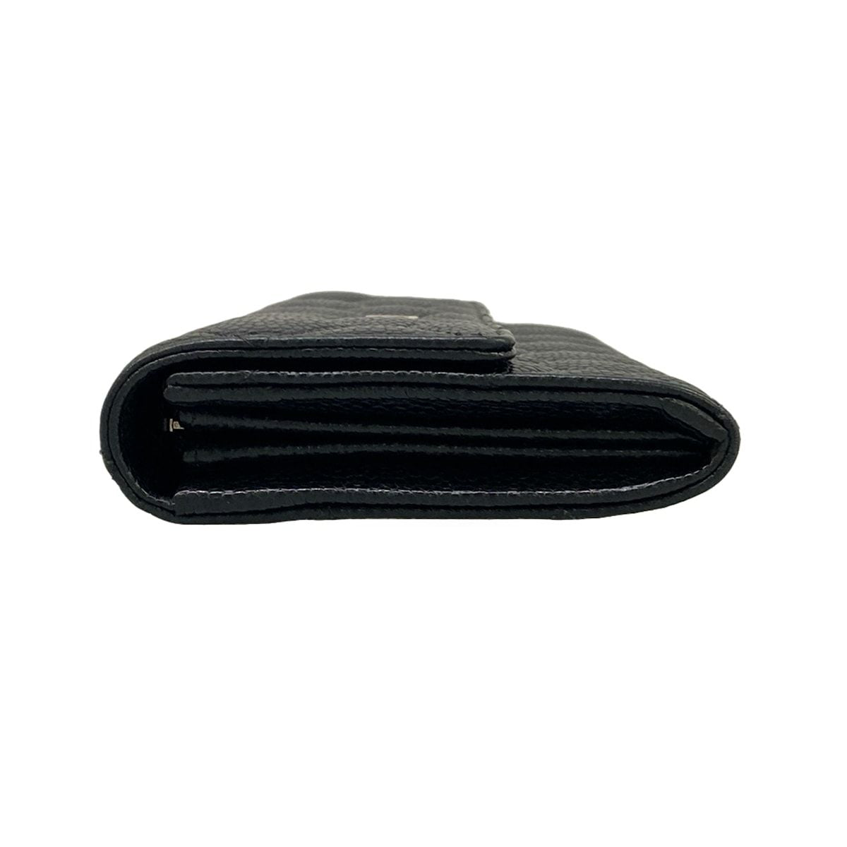 Chanel Wallet Quilted Black Silver — view 9