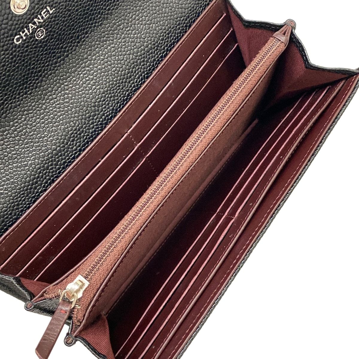 Chanel Wallet Quilted Black Silver — view 4