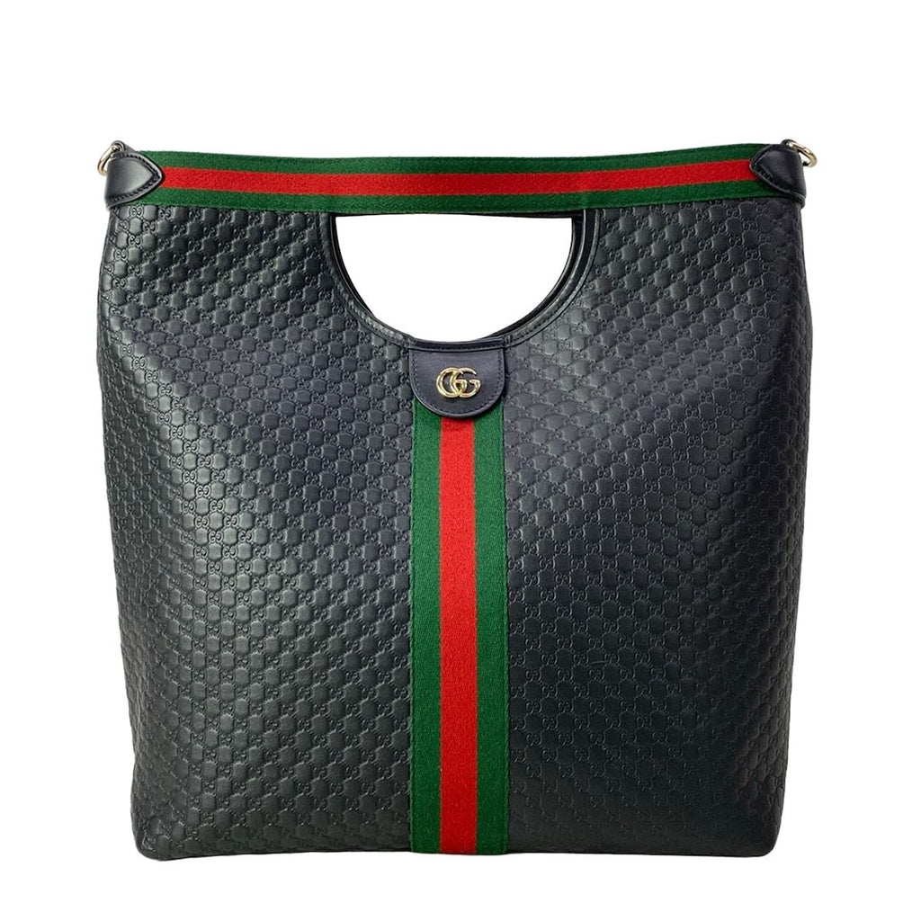 Gucci Tote Sherry Micro Guccissima GG Marmont Black Green Red Leather