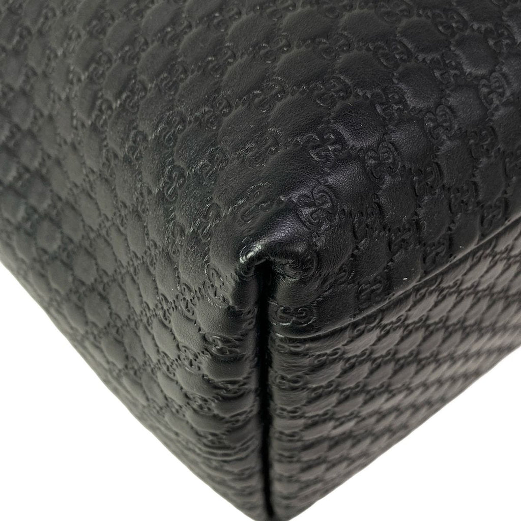 Gucci Tote Sherry Micro Guccissima GG Marmont Black Green Red Leather — view 6