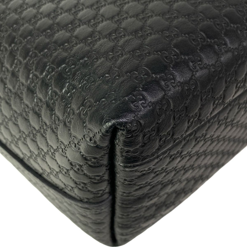 Gucci Tote Sherry Micro Guccissima GG Marmont Black Green Red Leather — view 8