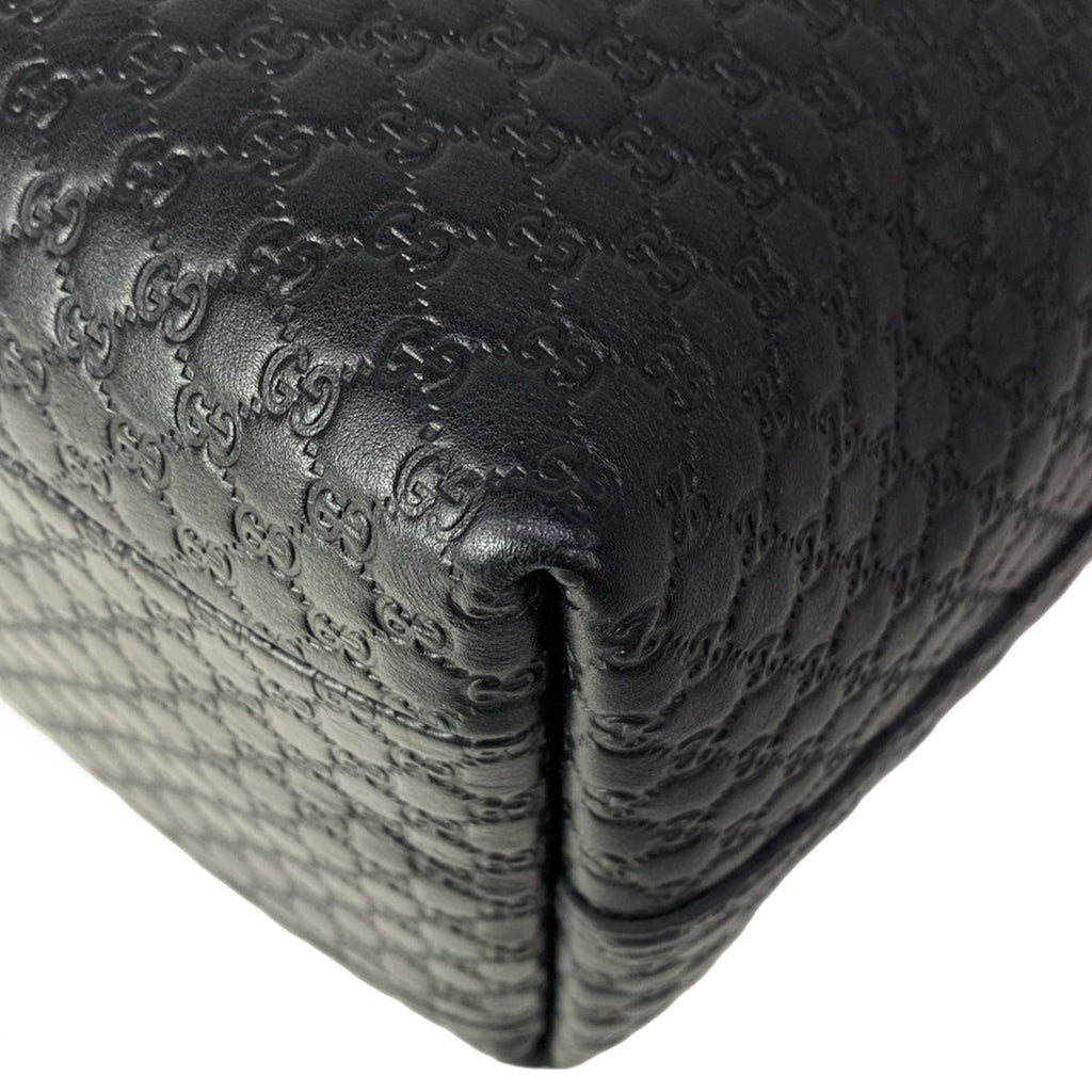 Gucci Tote Sherry Micro Guccissima GG Marmont Black Green Red Leather — view 9