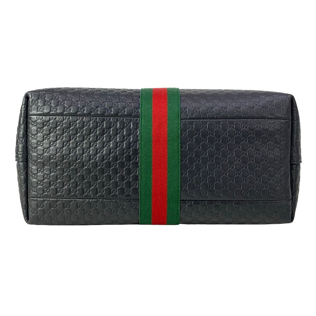 Gucci Tote Sherry Micro Guccissima GG Marmont Black Green Red Leather — view 5