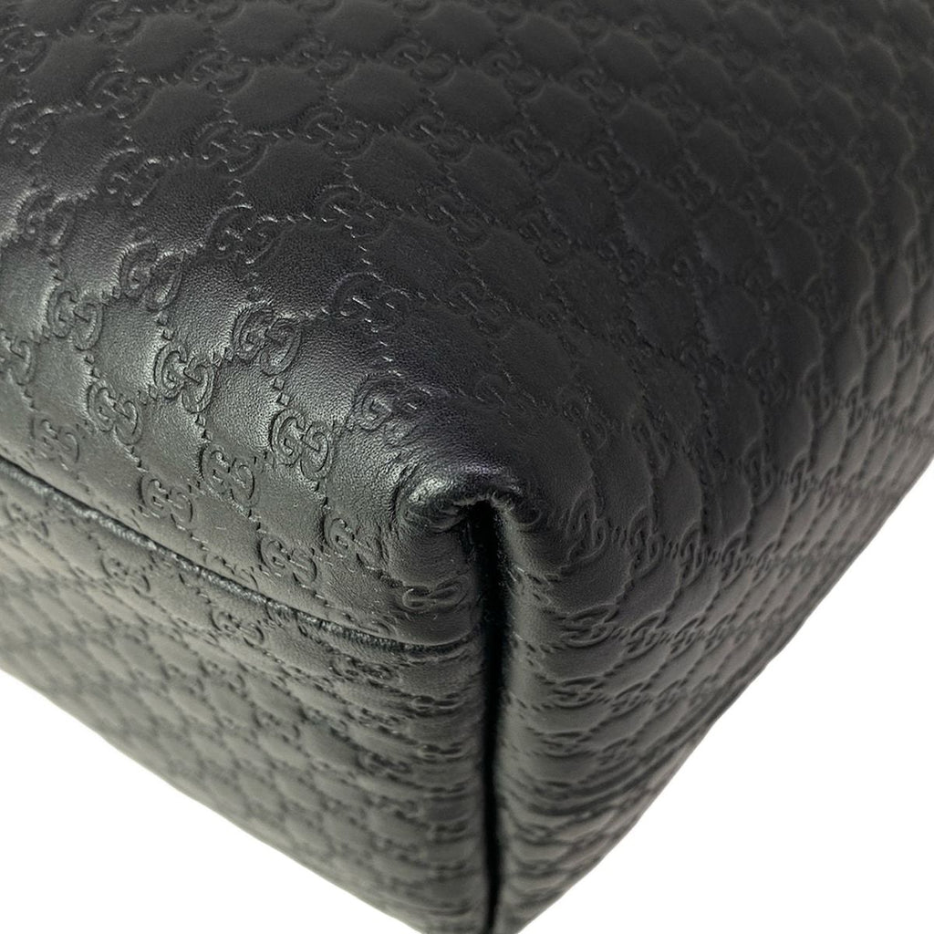 Gucci Tote Sherry Micro Guccissima GG Marmont Black Green Red Leather — view 7
