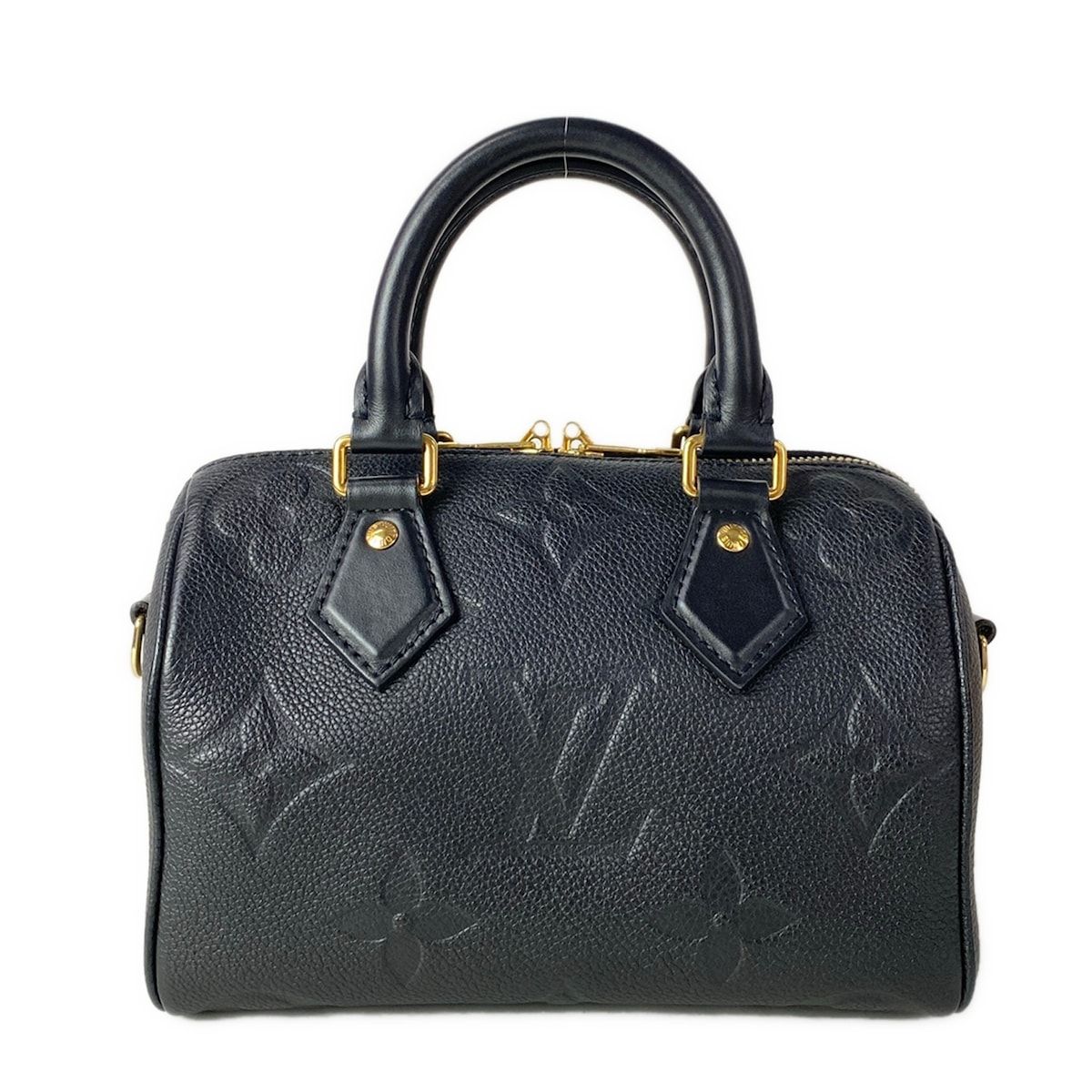 Louis Vuitton Handbag Monogram Empreinte Speedy Bandouliere 20 Noir Leather