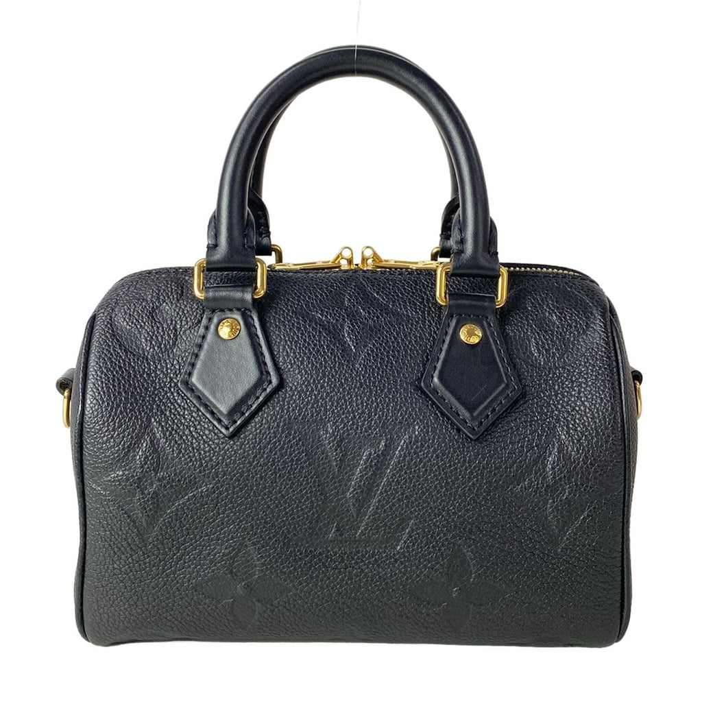Louis Vuitton Handbag Monogram Empreinte Speedy Bandouliere 20 Noir Leather — view 3