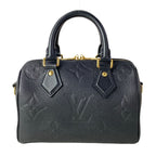 Louis Vuitton Handbag Monogram Empreinte Speedy Bandouliere 20 Noir Leather — view 3