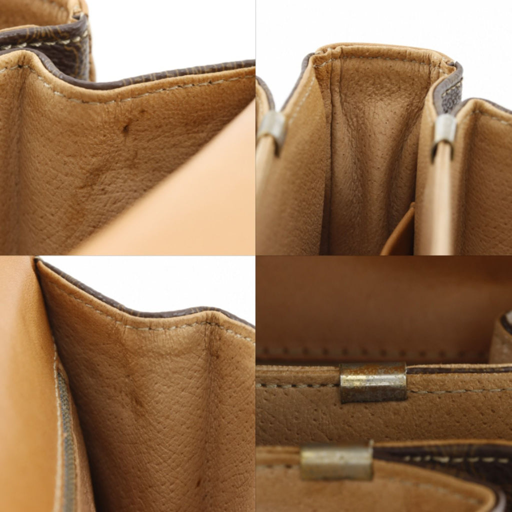 Celine Carriage Macadam Pattern Vintage Brown Shoulder — view 9