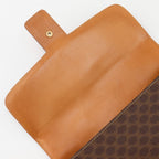 Celine Carriage Macadam Pattern Vintage Brown Shoulder — view 8