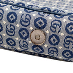 Gucci Children's Double Logo Star Shoulder Bag Blue Red Canvas Leather — view 4